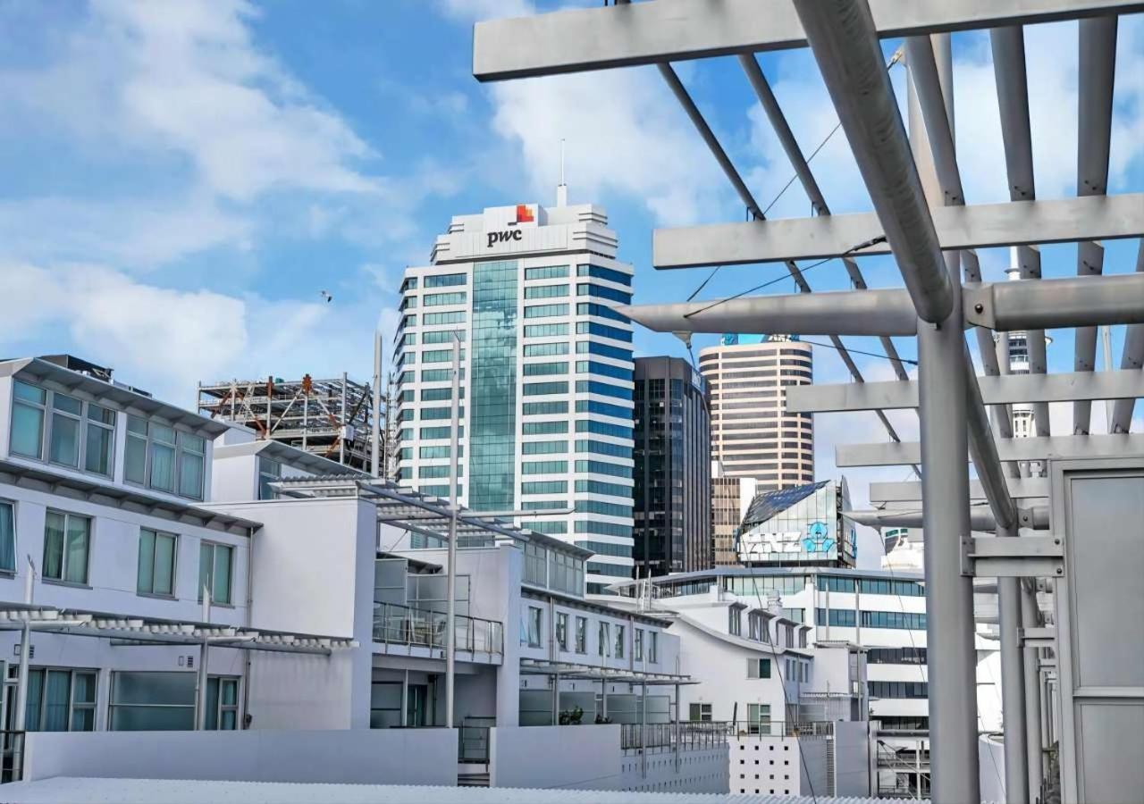 Waterfront Seaview Hotel Apartment - Same Building Block As Auckland Hilton Buitenkant foto